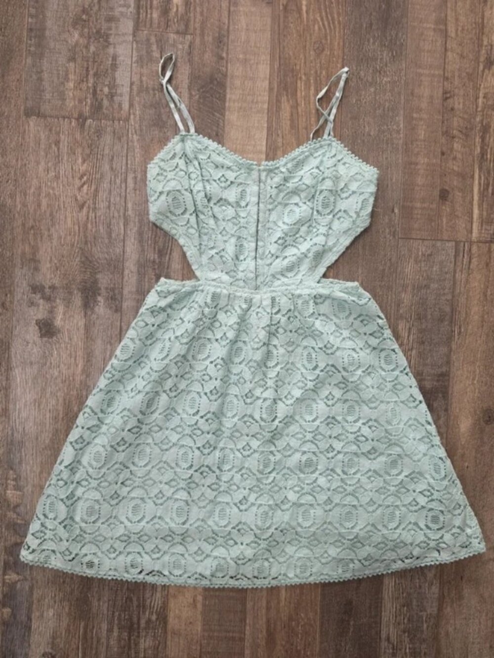 XS Kendall & Kylie / Kendall + Kylie mint turquoise lace summer dress date night